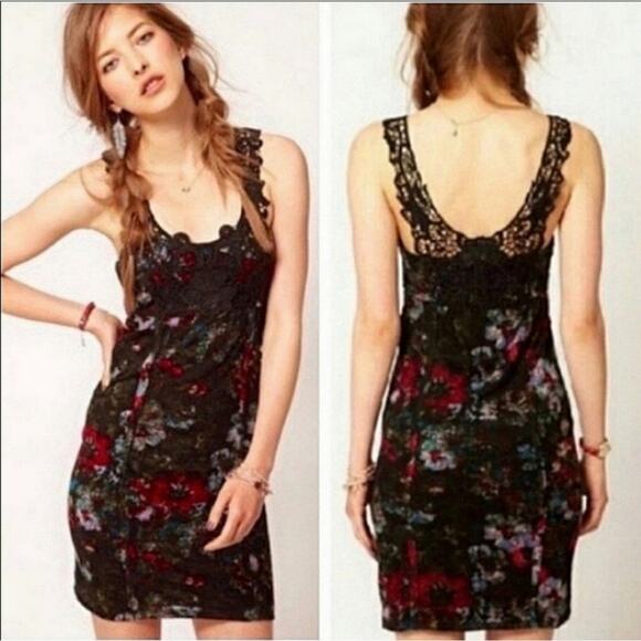 Free People Floral Boho Bodycon Dress - Picture 1 of 8